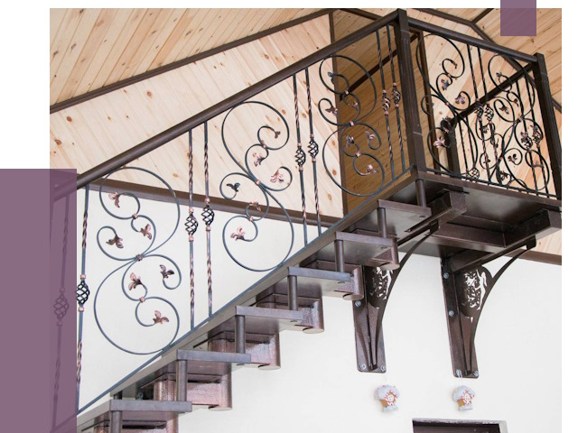 Кованые лестницы в Мончегорске от 78780 руб. под ключ