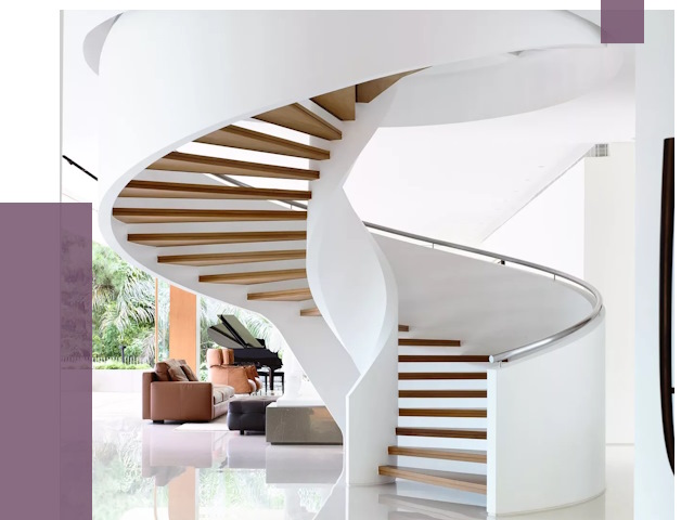 Винтовые лестницы в Мончегорске под ключ от 47975 руб. | ПРОЛЁТ-Мнч