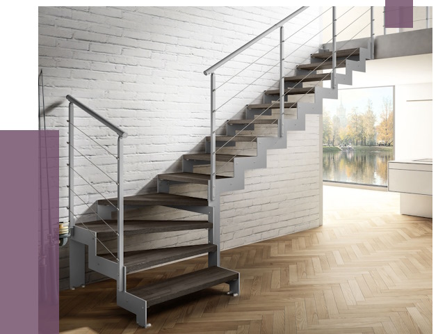 Г-образные лестницы под ключ в Мончегорске от 36613 руб. | ПРОЛЁТ-Мнч