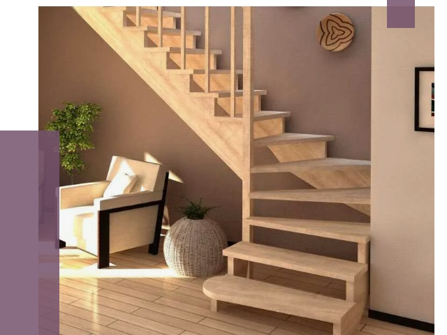 Изготовление Г-образных лестниц в Мончегорске от 18685 руб. 