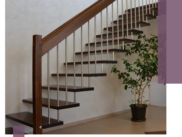 Лестницы на больцах под ключ в Мончегорске – изготовление и монтаж