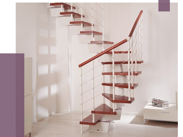 Изготовление лестниц на больцах в Мончегорске от 9595 руб. | ПРОЛЁТ-Мнч