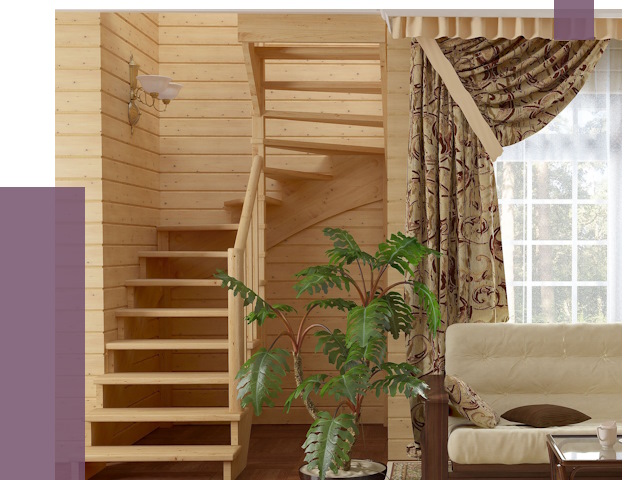 Лестницы для дачи в Мончегорске от 74993 руб.  | ПРОЛЁТ-Мнч