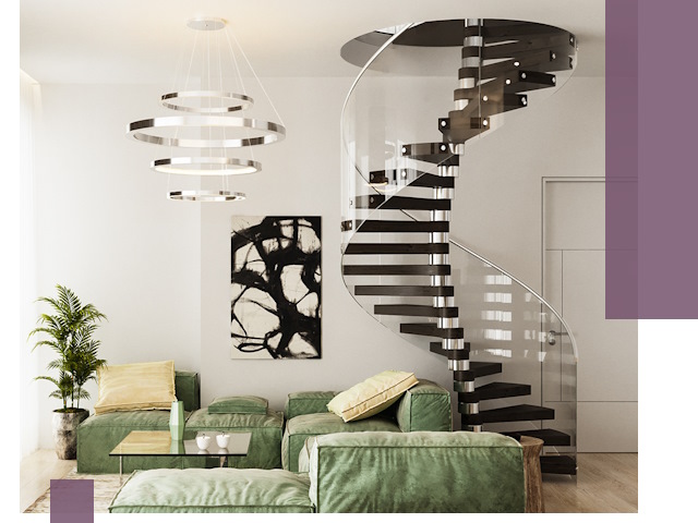 Лестницы для двухуровневой квартиры в Мончегорске — изготовление и монтаж