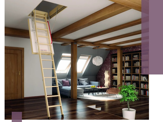 Чердачные лестницы под ключ в Мончегорске: изготовление и монтаж