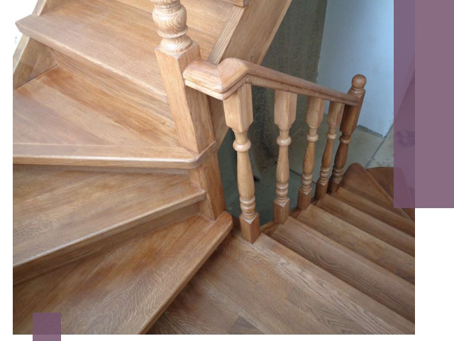 Дубовые лестницы под ключ в Мончегорске: изготовление и монтаж