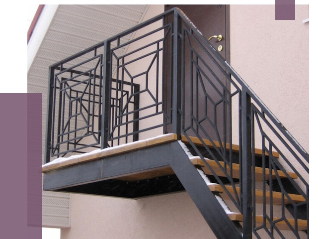 Металлические перила в Мончегорске от 4242 руб.  | ПРОЛЁТ-Мнч