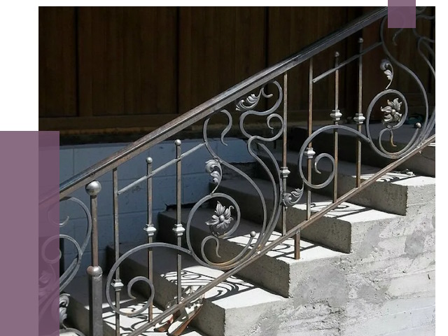 Кованые перила в Мончегорске от 8585 руб. под ключ — качество от ПРОЛЁТ-Мнч