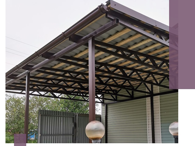 Навесы под ключ в Мончегорске: изготовление, монтаж и гарантия