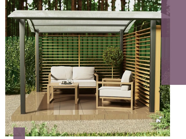 Навесы для дачи в Мончегорске: изготовление, монтаж и демонтаж