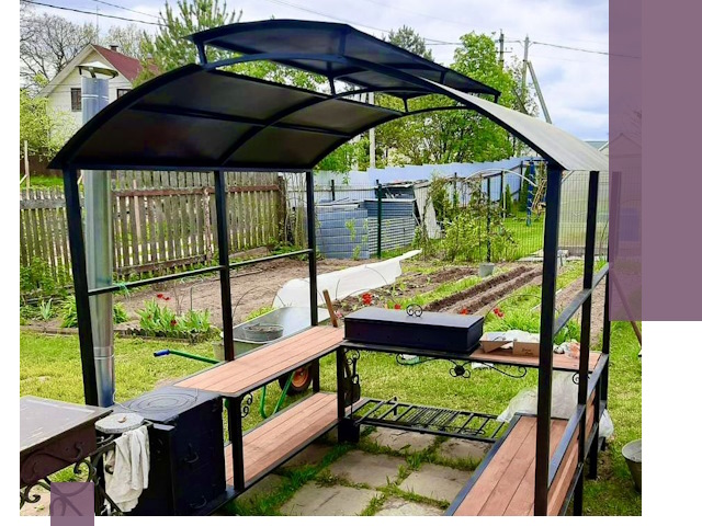 Навесы для барбекю в Мончегорске: изготовление, монтаж и демонтаж