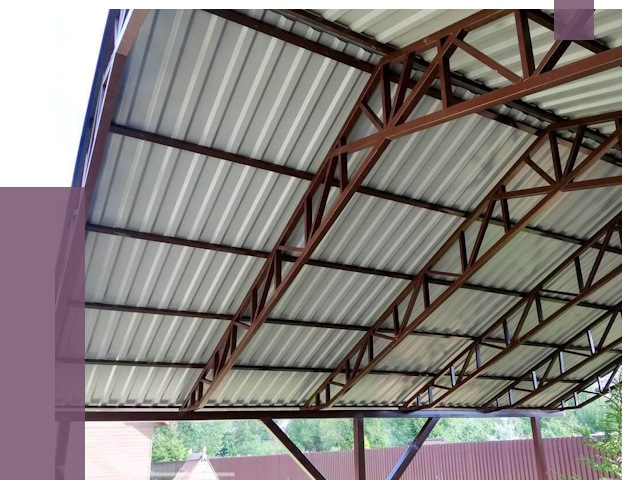 Навесы из профнастила в Мончегорске от 7272 руб. | ПРОЛЁТ-Мнч