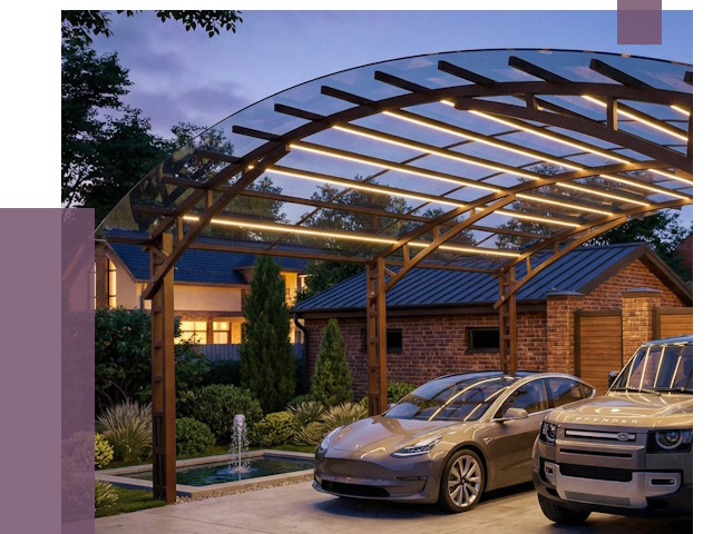 Металлические навесы в Мончегорске от 12524 руб. под ключ — ПРОЛЁТ-Мнч