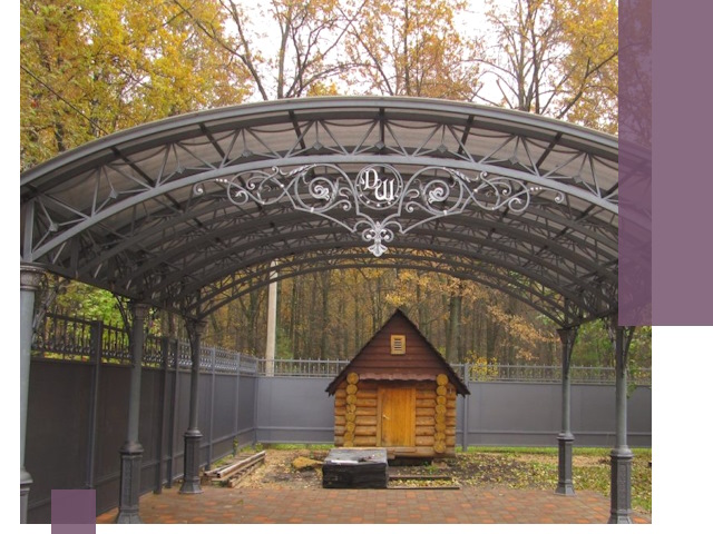 Кованые навесы премиум-класса под заказ в Мончегорске