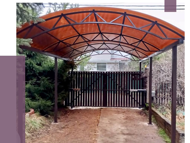 Арочные навесы в Мончегорске от 12575 руб. — изготовление и монтаж | ПРОЛЁТ-Мнч