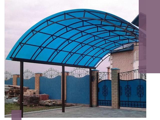 Арочные навесы под ключ в Мончегорске — изготовление и монтаж
