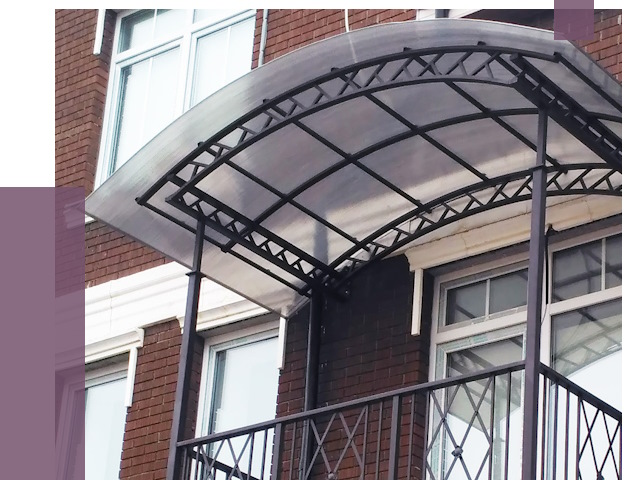 Козырьки над балконом в Мончегорске от 8535 руб. | ПРОЛЁТ-Мнч