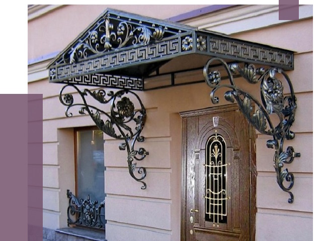Кованые козырьки в Мончегорске под ключ от 12575 руб. — ПРОЛЁТ