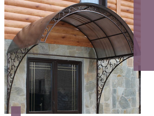 Арочные козырьки под ключ в Мончегорске: изготовление и монтаж
