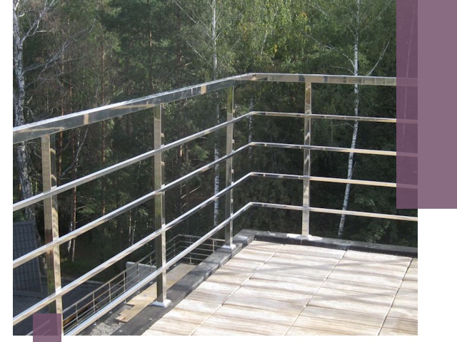 Парапеты из нержавеющей стали в Мончегорске — изготовление и монтаж