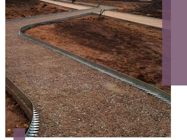 Металлические бордюры под ключ в Мончегорске — изготовление и монтаж