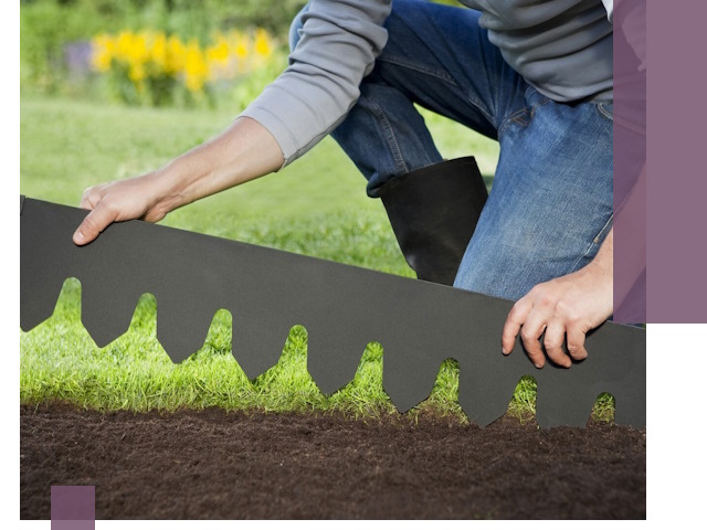 Металлические бордюры для газона в Мончегорске — изготовление и монтаж