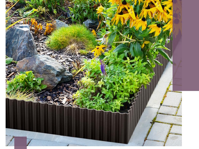 Металлические бордюры для клумб в Мончегорске — производство и монтаж