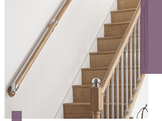 Пристенные поручни из стали и нержавейки под монтаж в Мончегорске